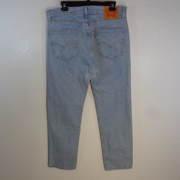 GREAT VINTAGE Levis 505 34x29 Straight Leg Light Wash 1992 ORANGE TAB USA - Picture 5 of 8